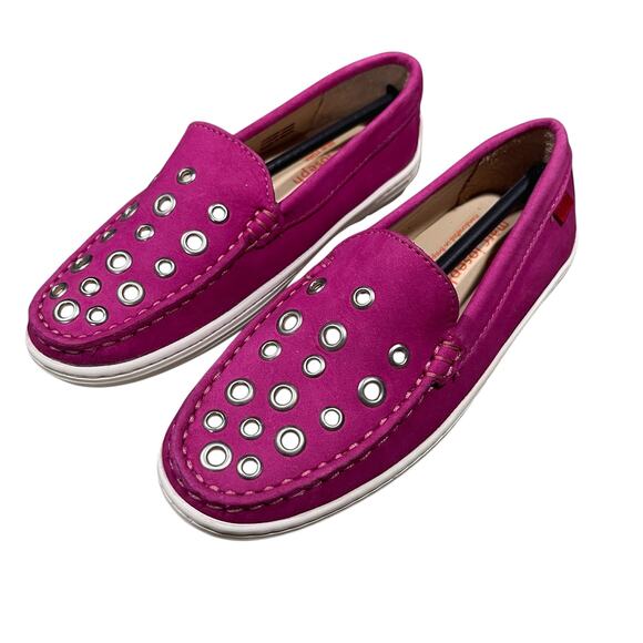Marc Joseph NIB Mott St Pink Nubuck Leather Loafers Girls Size 13.5 - Picture 9 of 9